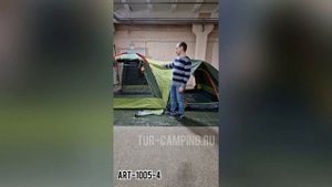 Обзор 4-х местной кемпинговой палатки ART 1005-4