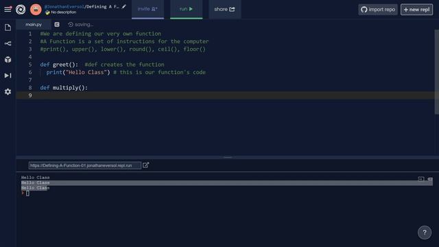 Python - Defining A Function смотреть онлайн