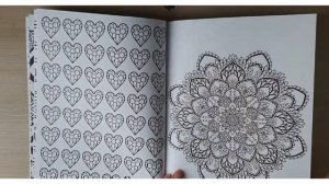 Обзор раскраски " МАНДАЛЫ" раскраска - антистресс для творчества и вдохновения ??#хобби #обзор