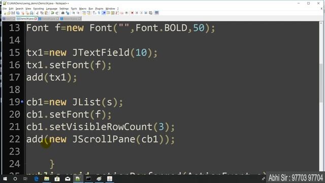 Swing in java in Hindi part 39 смотреть онлайн