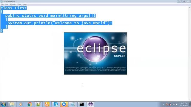 First Java Program Execution Steps смотреть онлайн