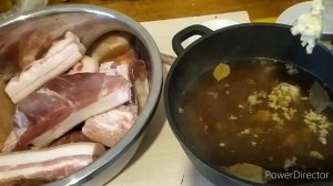 Солим сало в горячем маринаде