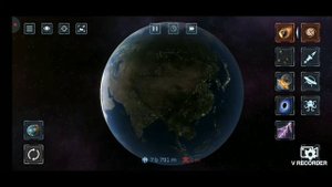 Играю в Solar smash. Что будет если на нашу планету упадет метеорит. Красивый конец!