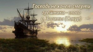 Господь не хочет смерти грешника - слово 
схиархимандрита Зосимы (Сокур)