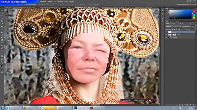 ►Замена лица в фотошоп►УРОК 03►Ikmor► смотреть онлайн