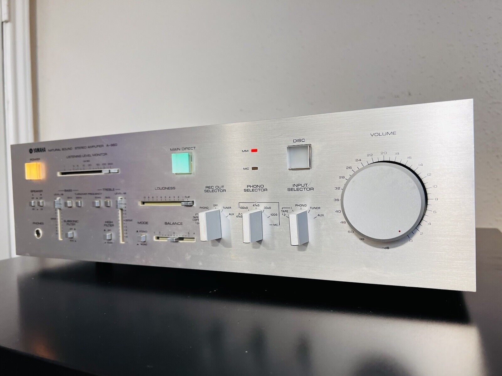 Винтажный усилитель Yamaha A-960-ЯПОНИЯ-выпуск-1980-по-1982-год