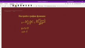 График с выколотой точкой