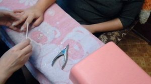 Как наращивать гель на #типсы #гель #домашниепосиделки