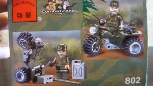 3 набора Enlighten Brick из серии Combat Zones - обзор конструкторов