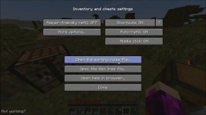 Minecraft Mod Review Inventory Tweaks