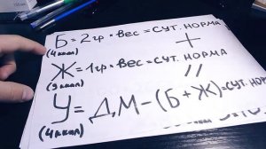 КАК РАССЧИТАТЬ КАЛОРИИ? СУШКА, МАССА И НОРМА.