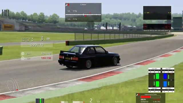 Assetto Corsa - Vallelunga Club - BMW M3 E30 - 1:00:037 - TV cam смотреть онлайн