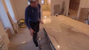 Крупноформатный керамогранит (нюансы реза слэба сложной формы)