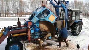 Демонтаж кабины т 40