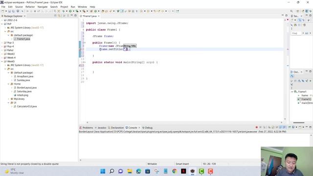 Java Swing Tutorial | JFrame in Java Swing