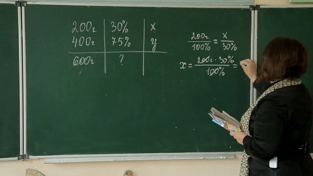 Решение выпускных задач по математике в девятом классе. Задача на концентрацию соли в растворе