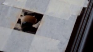 Реставрация дверей  - замена панели МДФ - вырезаем отверстия под замки