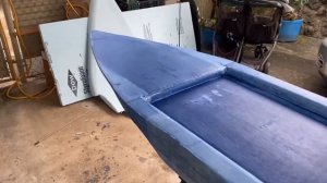 Update DIY XPS foam Kayak first layer fiberglass