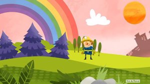 Первый мультик, созданный внуком в 3 года.