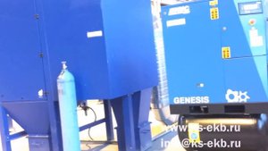 Компрессор винтовой ABAC GENESIS 5,5-10-270 в работе