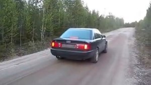 Audi S6 C4 V8 звук с прямыми трубами/Audi S6 C4 V8 sound with straight pipes