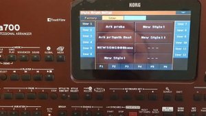 Korg pa700: Копируем Песню и Стиль на USB диск