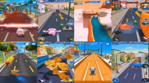 Talking Tom Hero Dash VS Super Wings : Jett Run - all characters Gameplay