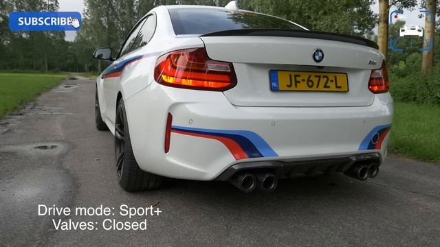 BMW M2 M Performance Akrapovic Exhaust Sound LOUD! Startup & Revs Launch Control Flyby Tunnel смотреть онлайн
