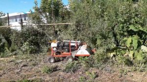 Кормим робота. Мульчер на радиоуправлении своими руками.Radio-controlled robot