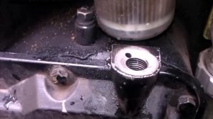 Мотоблок. Масло под датчиком даления