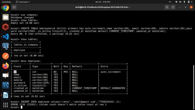 SQL Crud Operation With Examples | Create | Read | Update | Delete SQL Queries | MySQL Tutorial - #