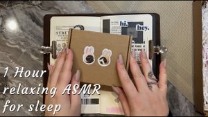 ASMR 1 Hour Scrapbooking Journaling Compilation | Relaxing sounds of collage for sleep 4