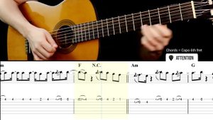 ATTENTION (Charlie Puth) Guitar Tabs Tutorial | Cover