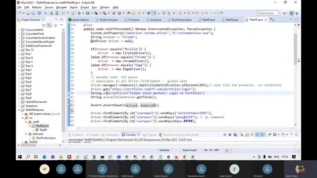 Selenium TestNG Tutorial for beginners || Whizdom Trainings смотреть онлайн