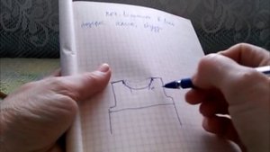 Вязания изделия от плеча спицами