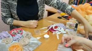 Цветок из органзы. Мастер-класс с бохо-базара в Тюмени.