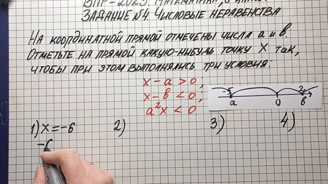 ВПР-2023. Математика, 8 класс. Задание №4. Числовые неравенства смотреть онлайн