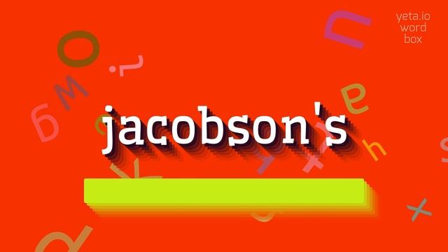 JACOBSON'S - HOW TO PRONOUNCE IT? #jacobson's смотреть онлайн