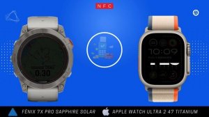 Fenix 7X Pro Sapphire Solar vs  Apple Watch Ultra 2