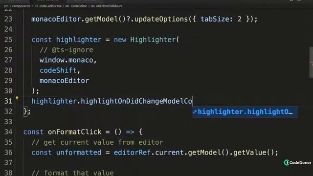 130. Fixing Syntax Highlighting | React with Typescript