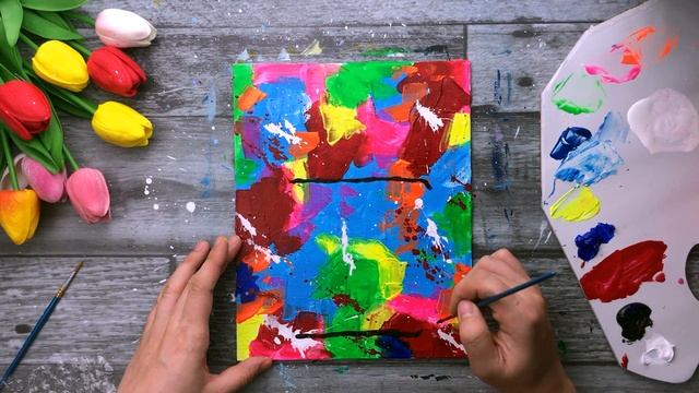 ШАНЕЛЬ • ПОП АРТ • Как нарисовать интерьерную картину смотреть онлайн