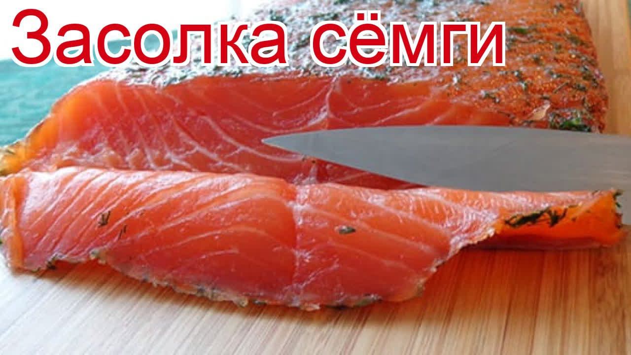 Рецепты из семги - как приготовить семгу пошаговый рецепт - Засолка сёмги за 20 минут