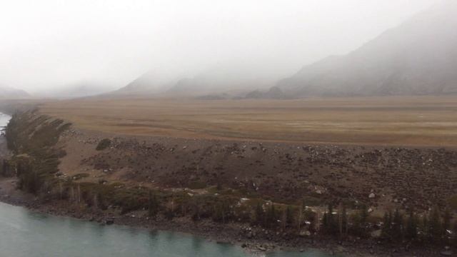 Чуйский тракт и Катунь в районе Большого Яломана. Ноябрь 2016г. смотреть онлайн