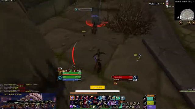 Badge and Renataki opening into melee weaving (rotation test) - Hunter WoW Classic смотреть онлайн
