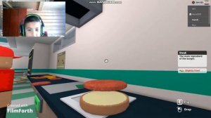 Делаем вкусные бургеры! Игра с другом в роблоксе, в режиме (Cook Burgers Manager update)