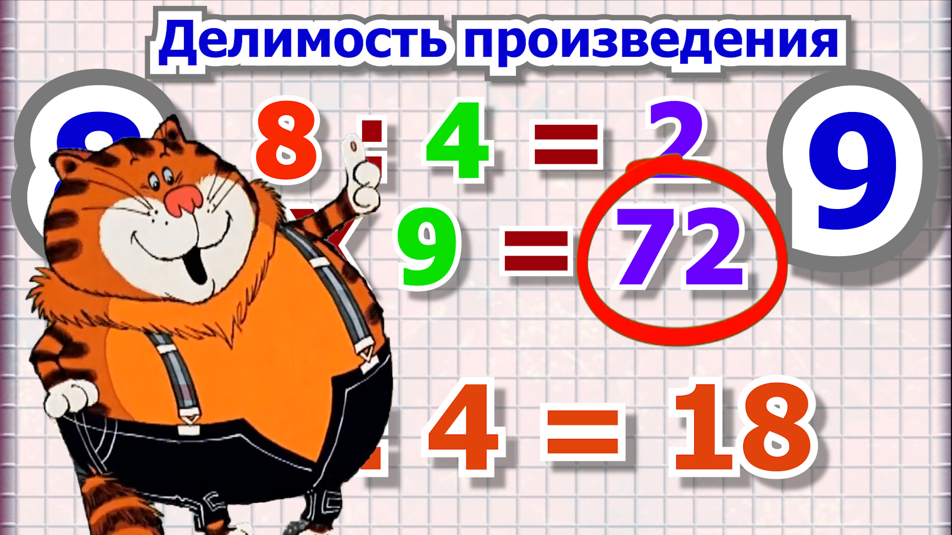 Математика 6 класс делимость произведения