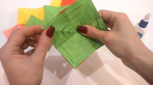 DIY. Новогодняя гирлянда из цветной бумаги.