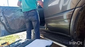 замена бокового зеркала(уха )на Toyota Land Cruiser 100