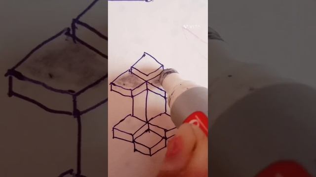 STEP BY Easy #3d drawingtutorial for beginners ?!! #3dart #3ddrawing #drawingtutorial