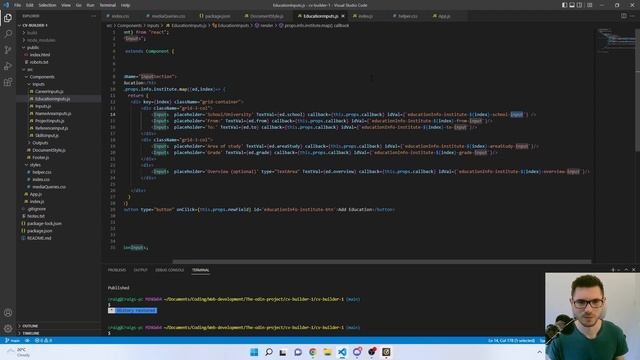 My first React CV Builder | The Odin Project смотреть онлайн